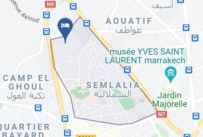 Marrakesh - Hotel Marrakech Le Semiramis Maps