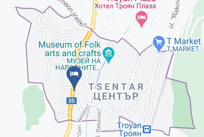 Troyan - Hotel Mars Maps