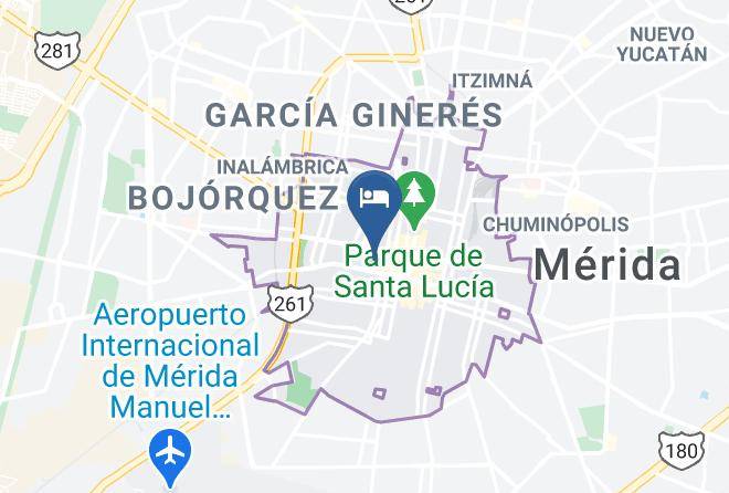 Merida - Hotel Marsella Maps