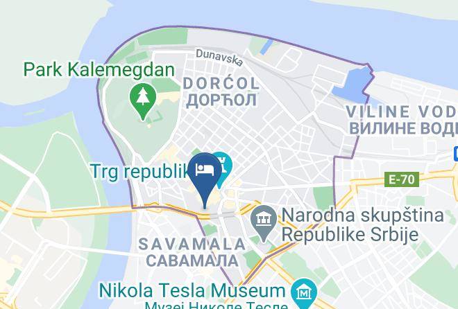 Belgrade City - Hotel Marshal Garni Maps
