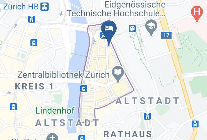 Zurich Niederdorf - Hotel Marta Maps