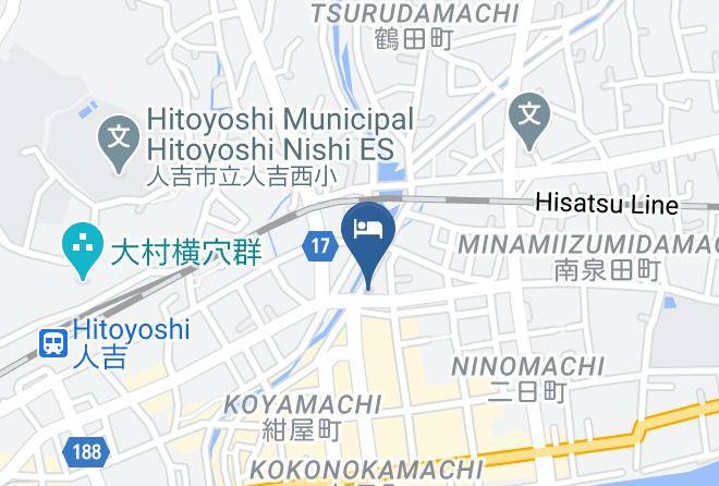 Hitoyoshi City - Hotel Maruichi Maps