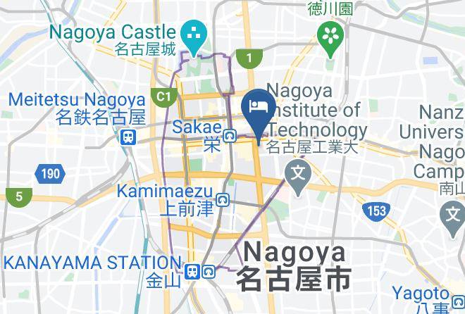 Nagoya City Naka Ward - Hotel Maruyon Maps