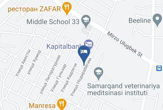Samarqand - Hotel Marvarid Maps