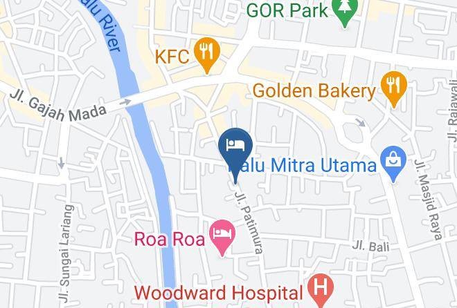 Kota Palu - Hotel Mary Glow Maps