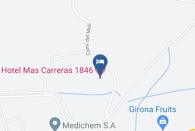 Girona - Hotel Mas Carreras 1846 Maps