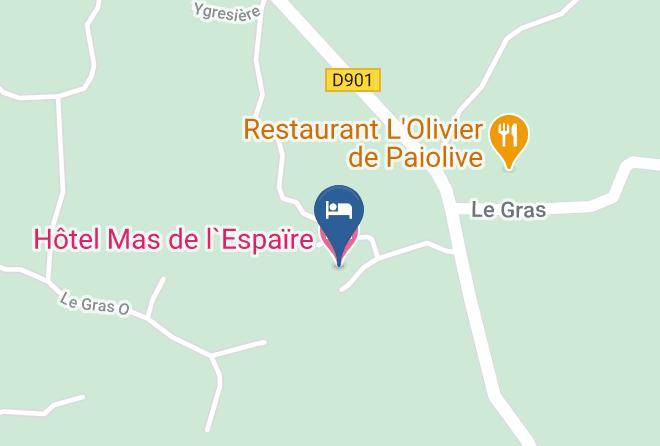 Ardeche - Hotel Mas De L`espaire Maps