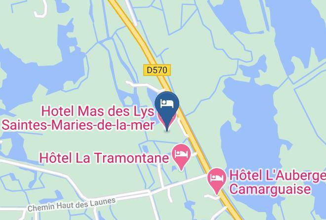 Bouches Du Rhone - Hotel Mas Des Lys Saintes Maries De La Mer Maps