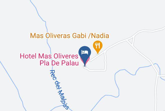 Girona - Hotel Mas Oliveres Pla De Palau Maps