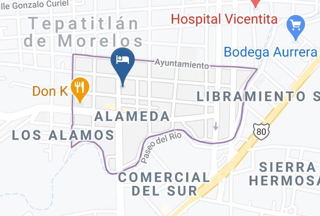 Tepatitlan De Morelos - Hotel Matamoros Tepatitlan Maps