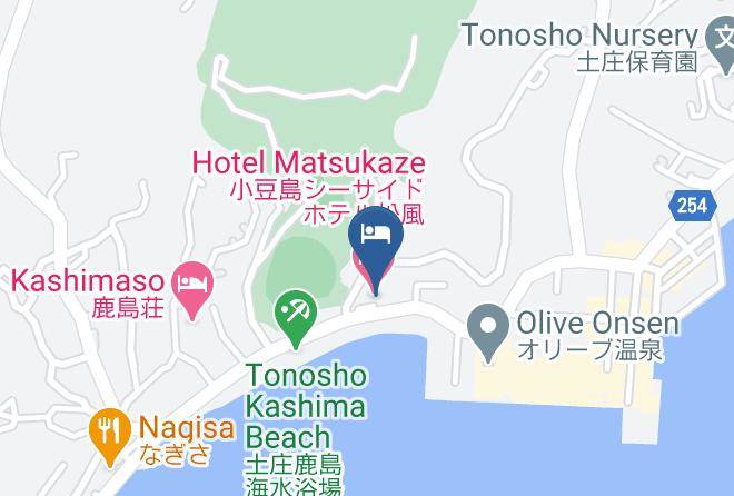 Tonosho Townshozu District - Hotel Matsukaze Maps