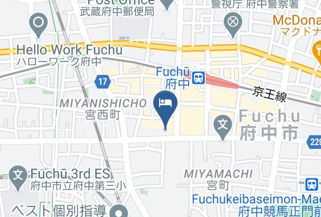 Fuchu City - Hotel Matsumotoya 1725 Maps