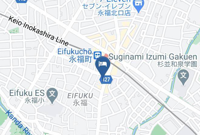 Suginami Ward - Hotel Matsumotoya 1725 Maps