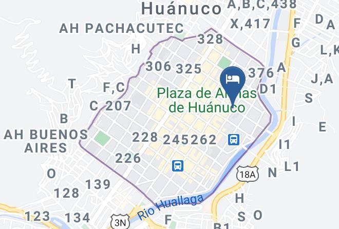 Huanuco - Hotel Mauri Maps