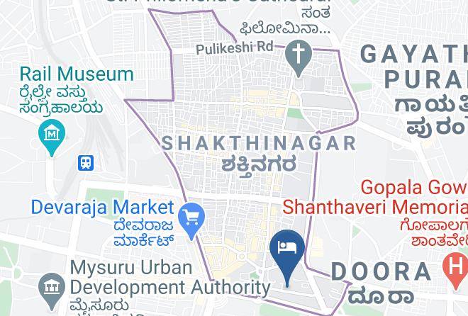 Mysore - Hotel Maurya Residency Maps