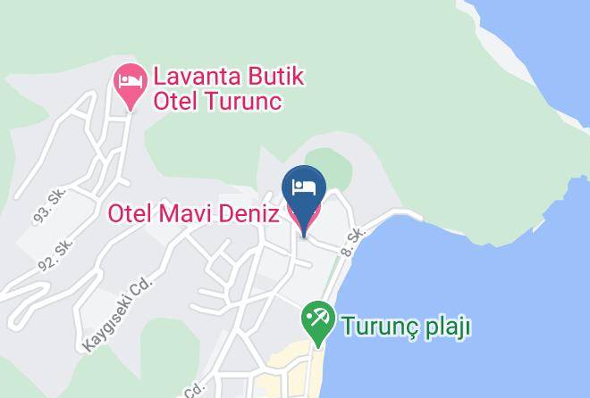 Turunc - Otel Mavi Deniz Maps