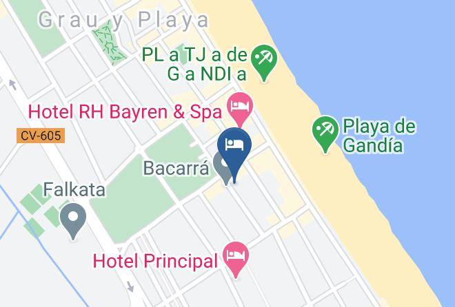 Valencia - Hotel Mavi Gandia Maps