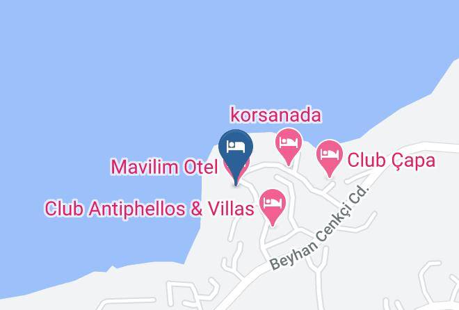 Kas - Mavilim Otel Maps