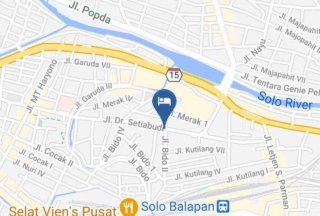 Surakarta - Hotel Mawar Indah Maps