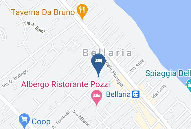 Rimini - Hotel Maxim's Maps