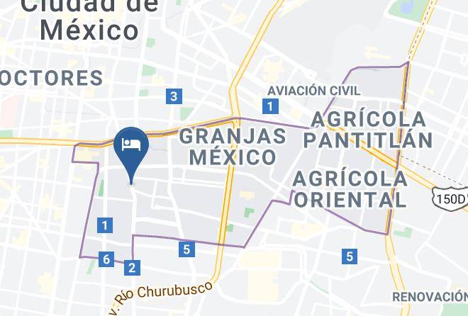Iztacalco - Hotel Maxwell Maps