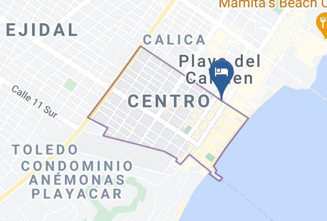 Solidaridad - Hotel Maya Turquesa Calle 8 Maps