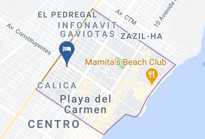 Solidaridad - Hotel Maya Vacanze Coquito Maps