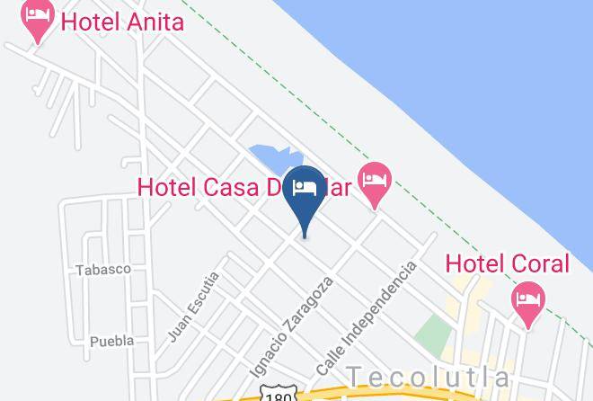 Tecolutla - Hotel Mayamed Maps