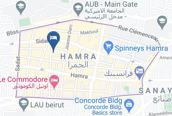 Beyrouth - The Mayflower Hotel Maps