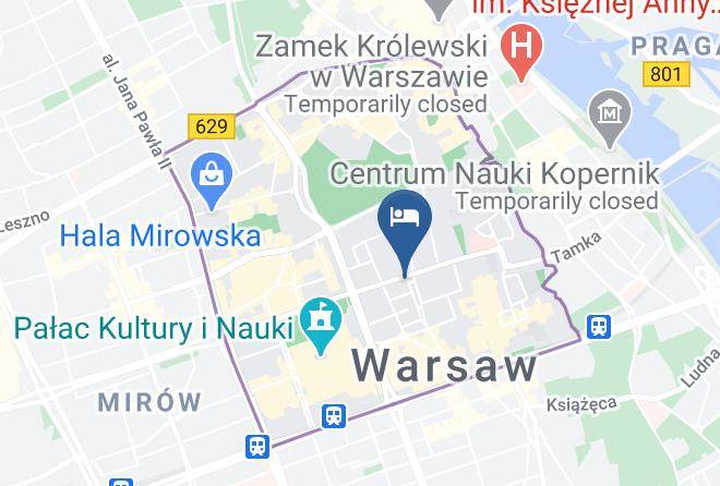 Hotel Warszawa In The Prudential Building Map