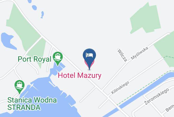 Gizycki - Hotel Mazury Maps