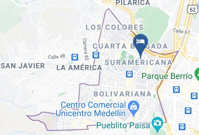 Medellin - Hotel Med Estadio Maps