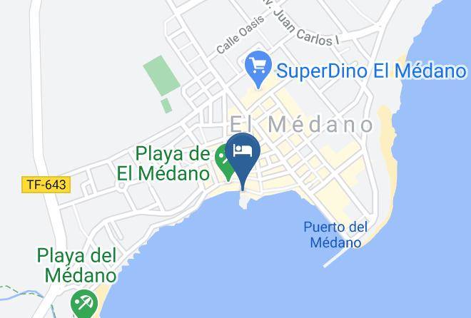 Santa Cruz De Tenerife - Hotel Medano Maps