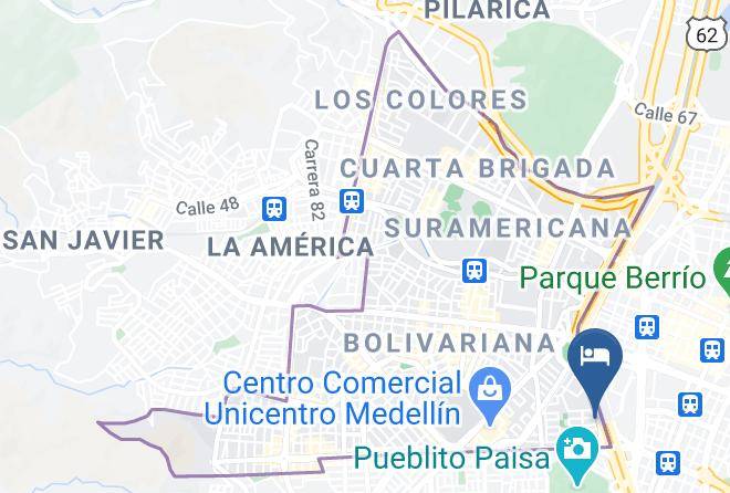 Hotel Medellin Boutique Plaza Map