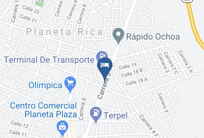 Planeta Rica - Hotel Media Luna Maps