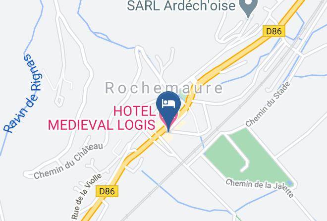 Ardeche - Hotel Medieval Logis Maps