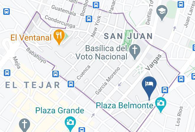 Distrito Metropolitano De Quito - Hotel Medio Dia Maps