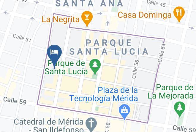 Merida - Hotel Mediomundo Maps