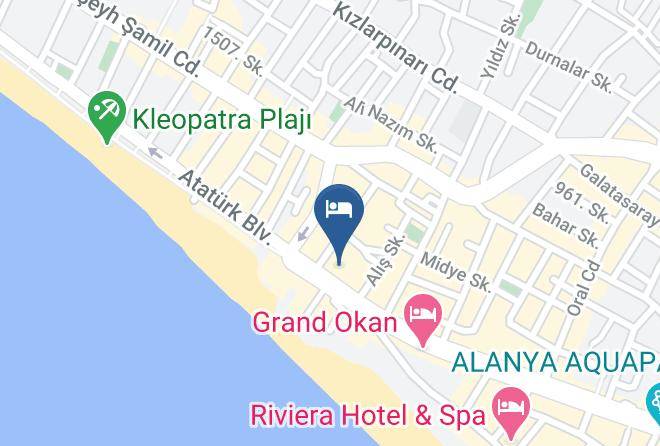 Alanya - Hotel Medisun Maps