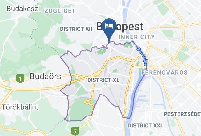 Budapest Gellerthegy - Hotel Mediterran Maps