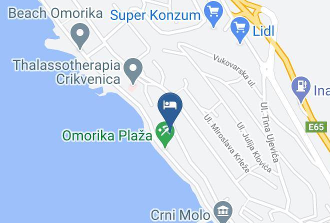 Crikvenica - Hotel Mediteran Maps