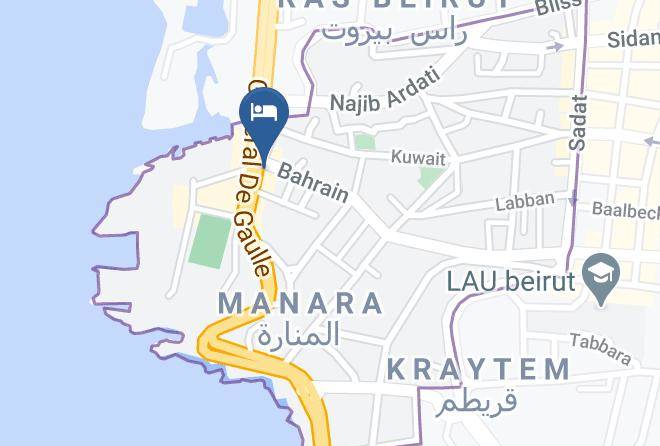 Beyrouth - Hotel Mediterranee Maps