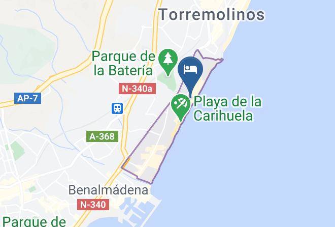 Malaga - Hotel Mediterraneo Carihuela Maps