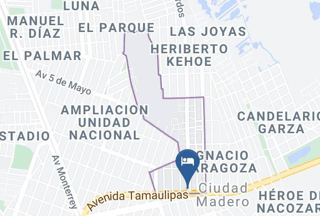 Ciudad Madero - Hotel Mediterraneo Maps