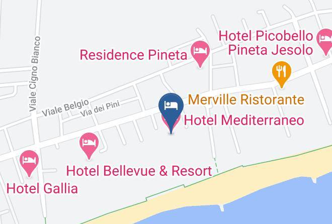 Venice - Hotel Mediterraneo Jesolo Maps