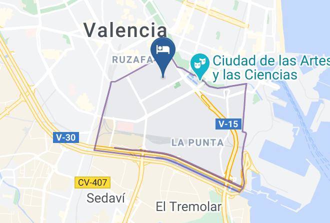 Hotel Medium Valencia Map