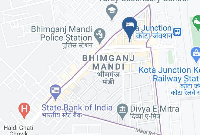 Kota - Hotel Meera Inn Maps