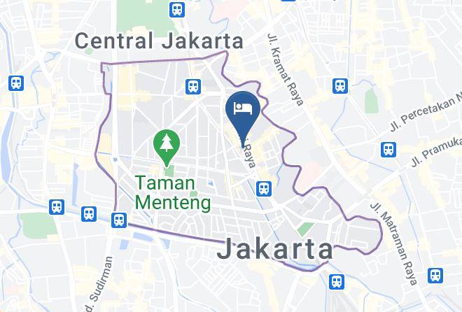 Central Jakarta - Hotel Mega Cikini Maps