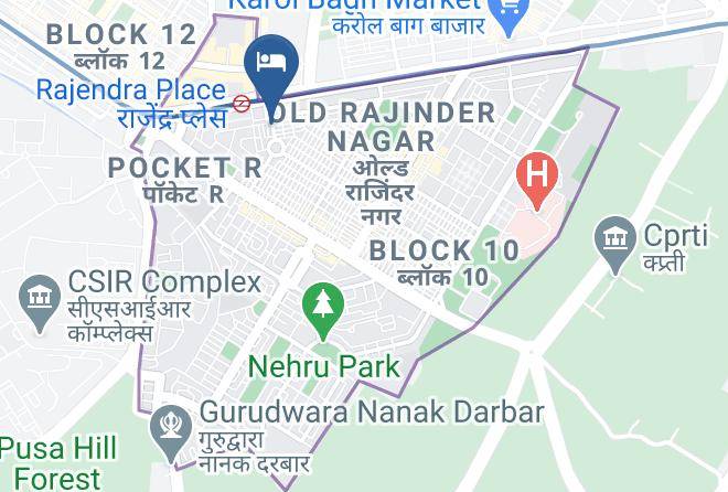 New Delhi - Hotel Megha Palace Maps