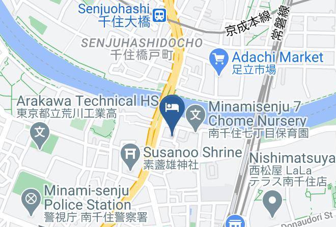 Arakawa Ward - Hotel Meigetsu Maps
